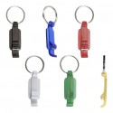Llavero destapador de plástico varios colores