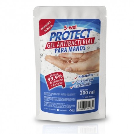 Gel antibacterial en bolsa