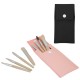 Set de 8 brochas hipoalérgenicas de maquillaje para viaje