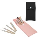Set de 8 brochas hipoalérgenicas de maquillaje para viaje