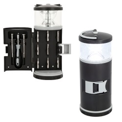 Linterna portátil de 6 LEDS con estuche de herramientas