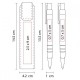 Set bolígrafo y lapicera 0.5 mm