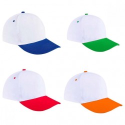 Gorra bicolor con broche de velcro