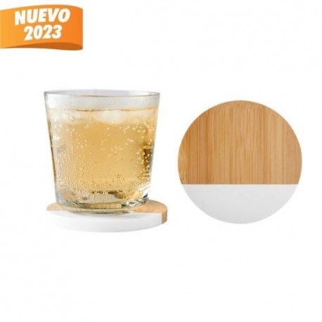 Set de portavasos de bambu