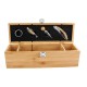 Set de vino bambu