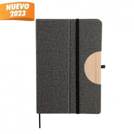 Libreta Paulo de curpiel y bambu