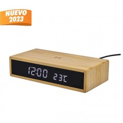 Reloj digital Mite de bambu
