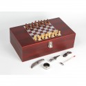 Set Quetta de vino con ajedrez