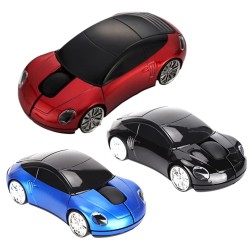 Mini mouse óptico inlalámbrico en forma de carro