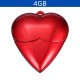 USB en forma de corazon con capacidad de 4GB