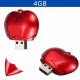 USB en forma de corazon con capacidad de 4GB