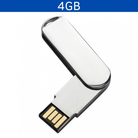 USB giratorio métalico de 4GB