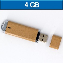 Memoria Usb color natural de 4GB