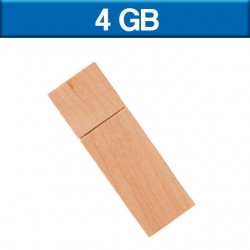 USB maple de madera color natural de 4GB