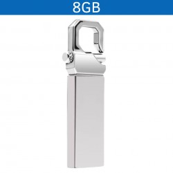 Memoria USB métalica con candado de 8 GB