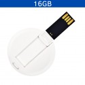Memoria USB en forma de tarjeta redonda