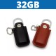 Memoria USB de cuero con capacidad de 32 GB