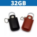 Memoria USB de cuero con capacidad de 32 GB
