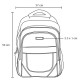 Mochila Cantuchi acolchonada laptop 17 pulgadas de lujo