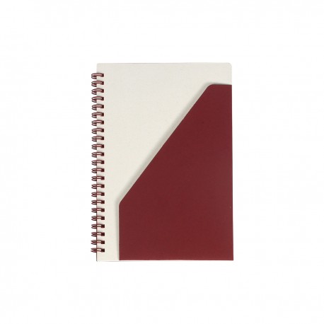 Libreta fabricada con cartones de leche