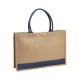 Bolsa bi-tono fabricada en yute