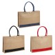 Bolsa bi-tono fabricada en yute