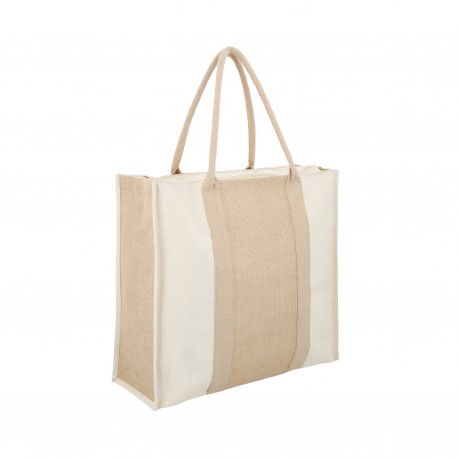 Bolsa de yute con loneta