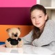 Peluche de perro con camisa incluida