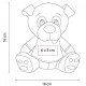 Peluche de perro con camisa incluida