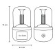 Humidificador de plástico con luz