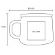 Taza de cerámica con cuchara cap 400 ml