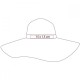 Sombrero con cinta removible