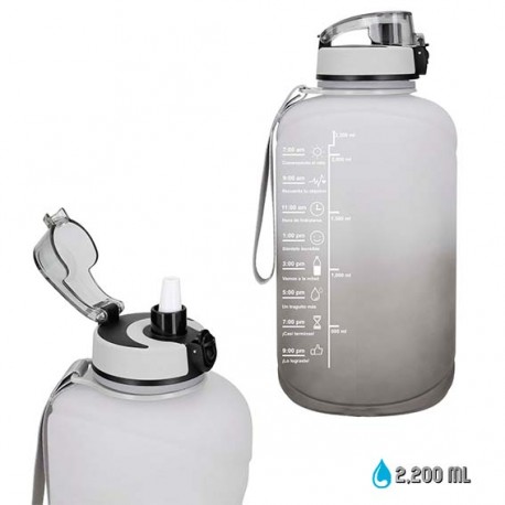 Cilindro de plástico con acabado rubber cap de 2200 ml