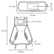 Silla portátil plegable de metal
