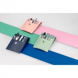 Set de manicure con estuche de curpiel
