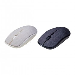 Bonito mouse inalámbrico con cubierta de poliéster