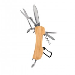 Elegante navaja con detalles de bambú