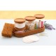 Set de contenedores de vidrio con tapa de corcho