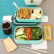 Diseño elegante contenedor de alimentos de aluminio