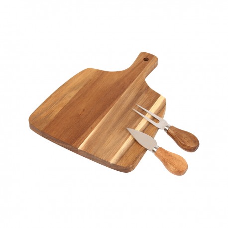 Diseño elegante set de quesos con utensilios