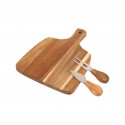 Diseño elegante set de quesos con utensilios
