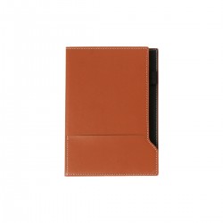 Diseño elegante libreta con cubierta poliuretano y hojas rayadas