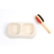 Kit ecológico para mascota incluye plato y cepillo