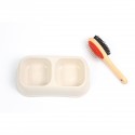 Kit ecológico para mascota incluye plato y cepillo