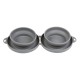 Plato doble compartimiento para alimento de mascotas cap de 250 ml