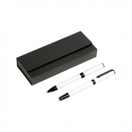 Elegante set con 2 bolígrafos metálico