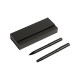 Set ejecutivo de dos bolígrafos métalicos color negro