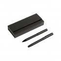 Set ejecutivo de dos bolígrafos métalicos color negro