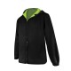 Chamarra deportiva de poliester con mangas y gorro