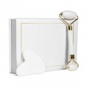 Innovador set masajeador facial de piedra natural con estuche